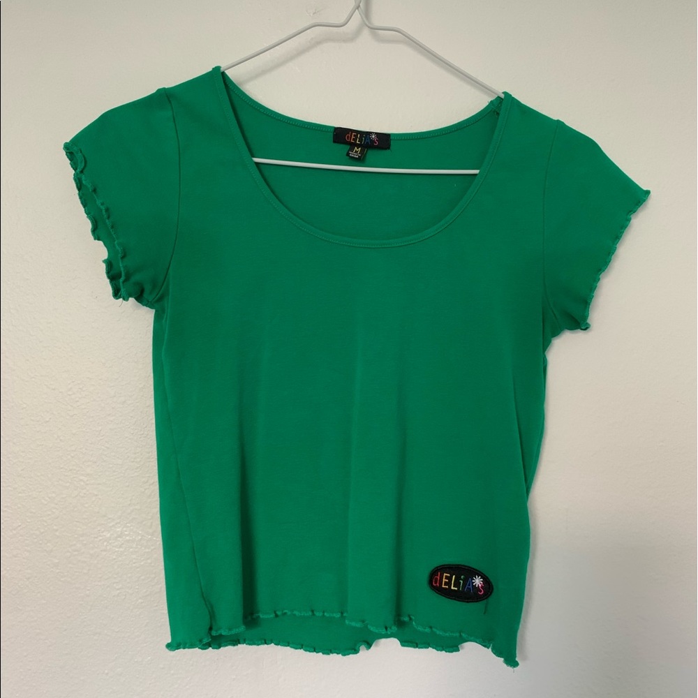 Delia'S Green Crop Top